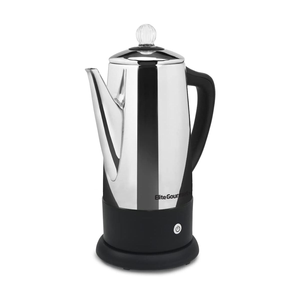 Elite Gourmet 12 Cup Stainless Steel Percolator with Auto Off