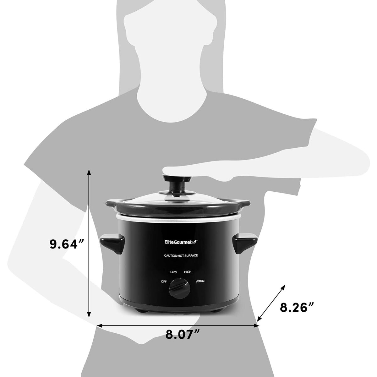Elite Gourmet 2 Quart Slow Cooker