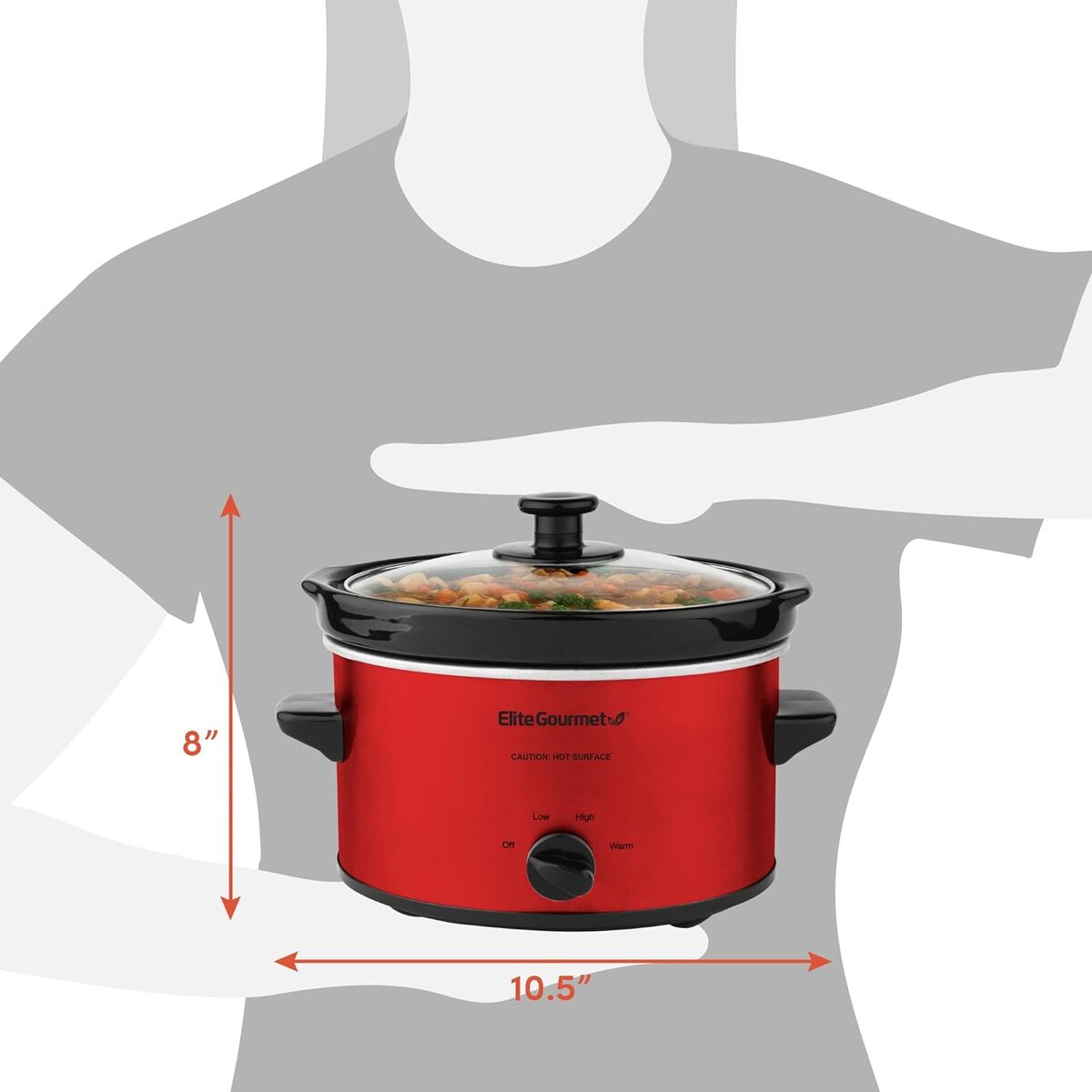 Elite Gourmet 2 Quart Slow Cooker