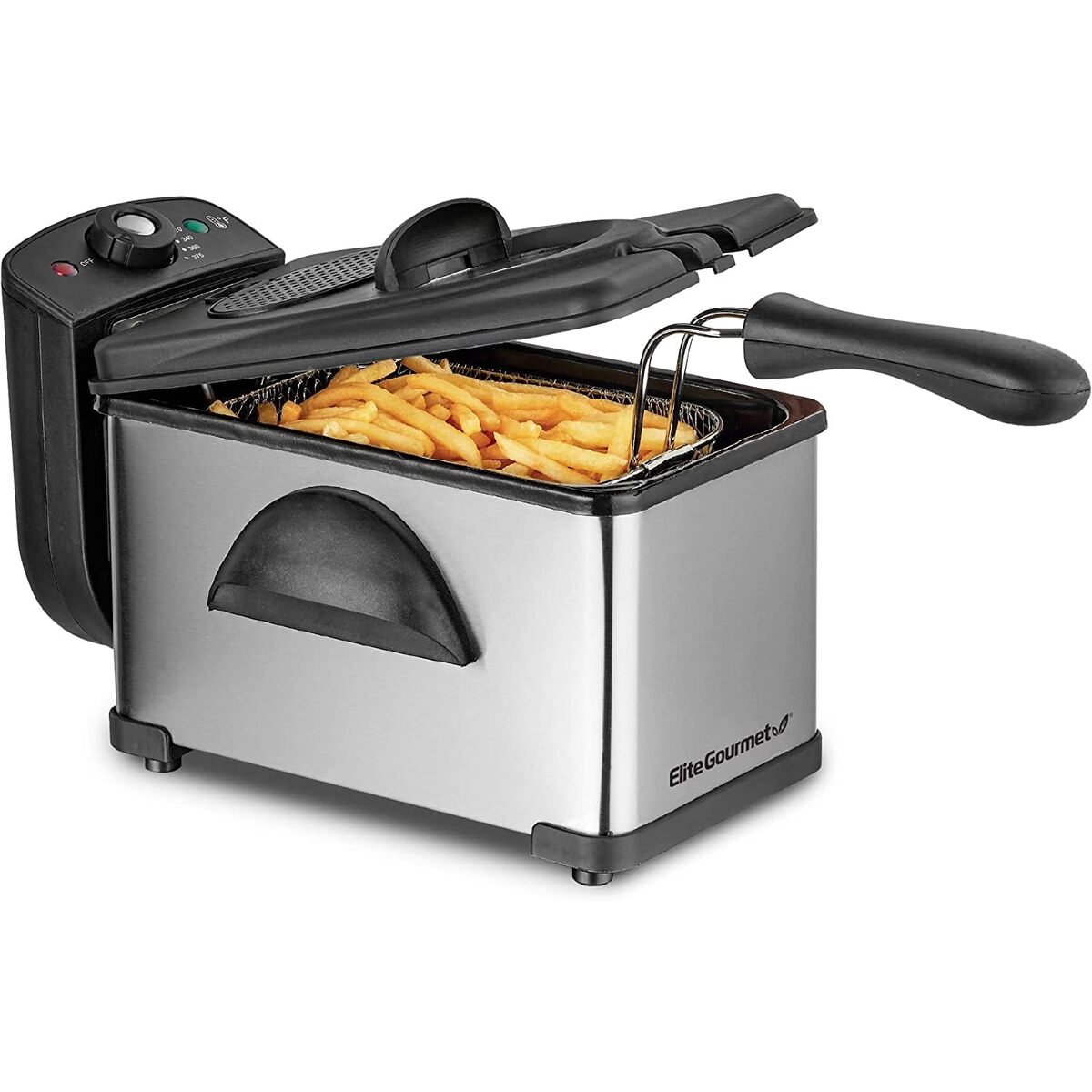 Elite Gourmet 2 Quart Stainless Steel Deep Fryer