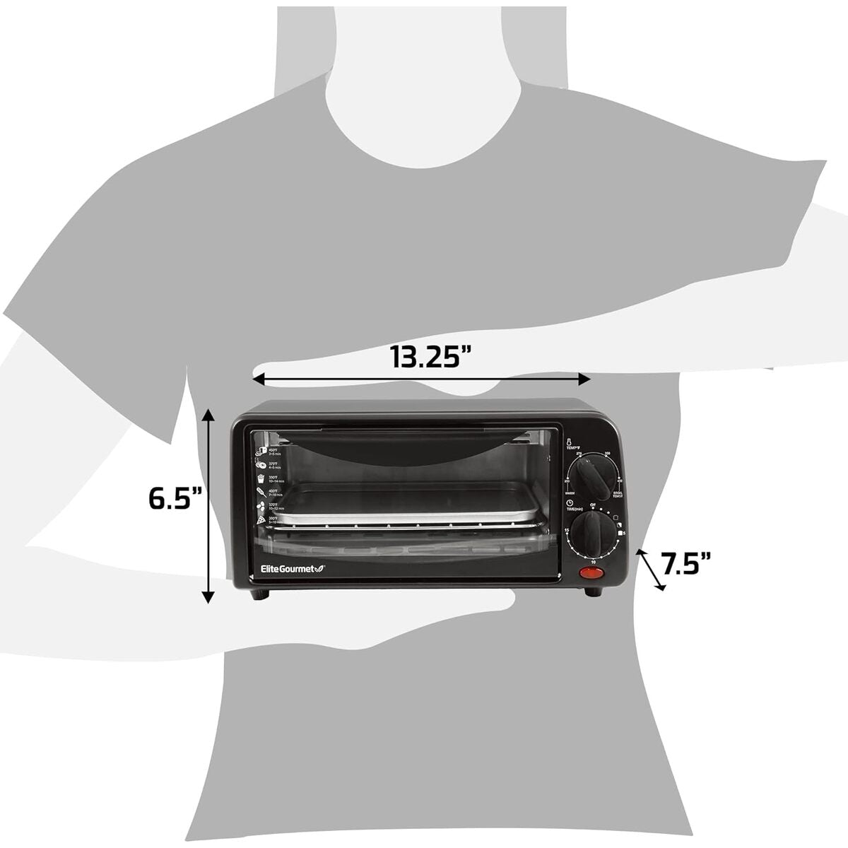 Elite Gourmet 2 Slice Toaster Oven