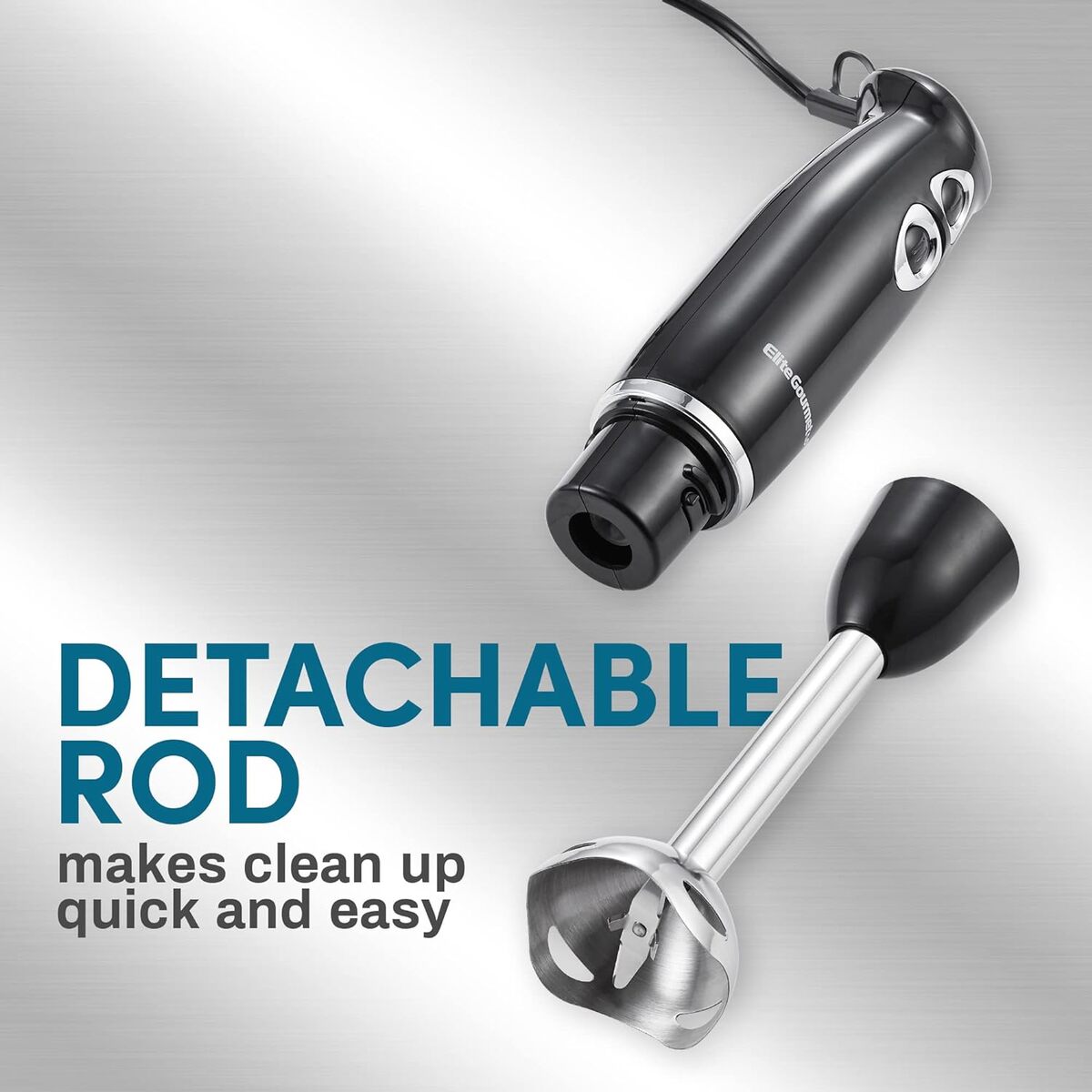 Elite Gourmet 500W 2 Speed Electric Hand Blender