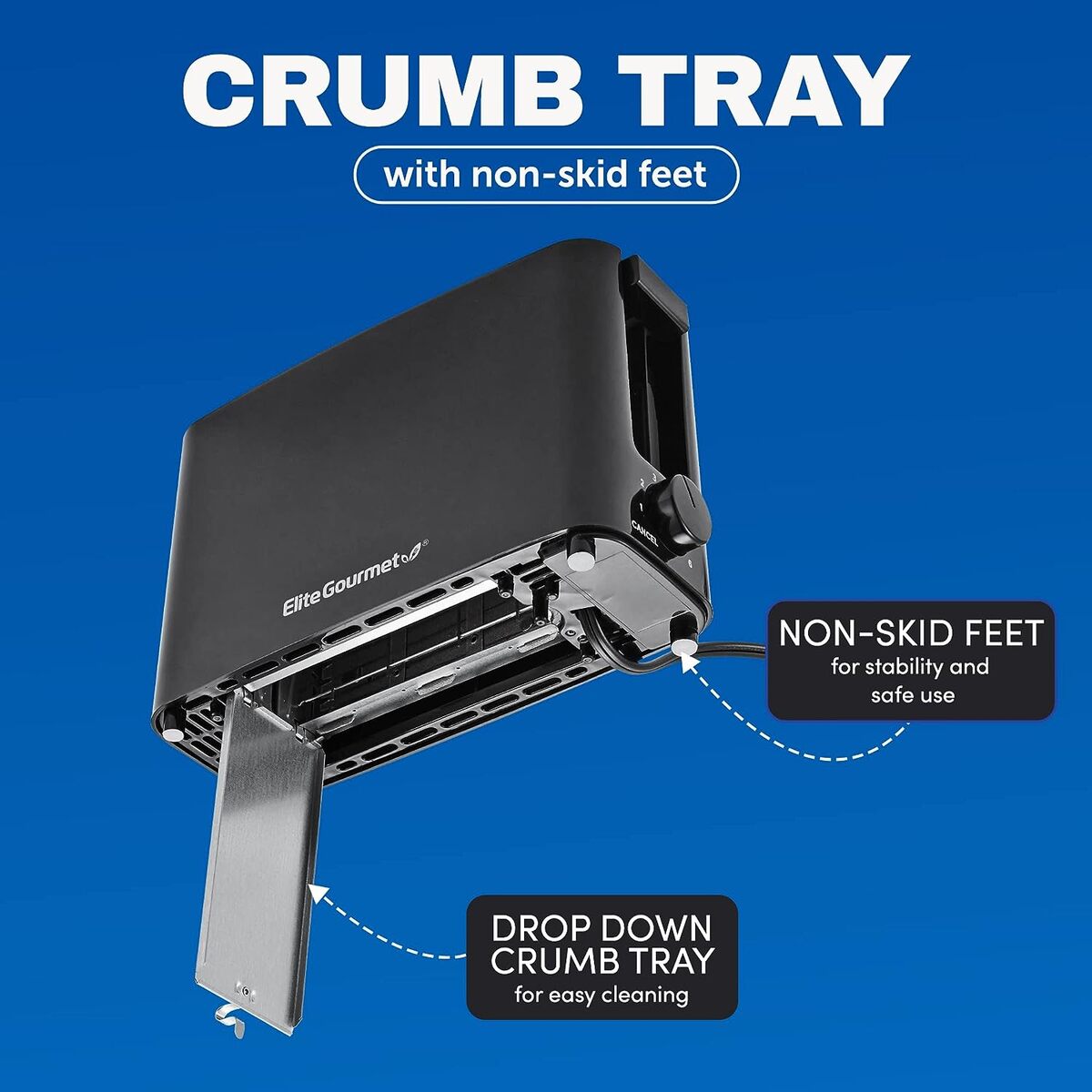 Elite Gourmet 1 Slice Cool Touch Toaster