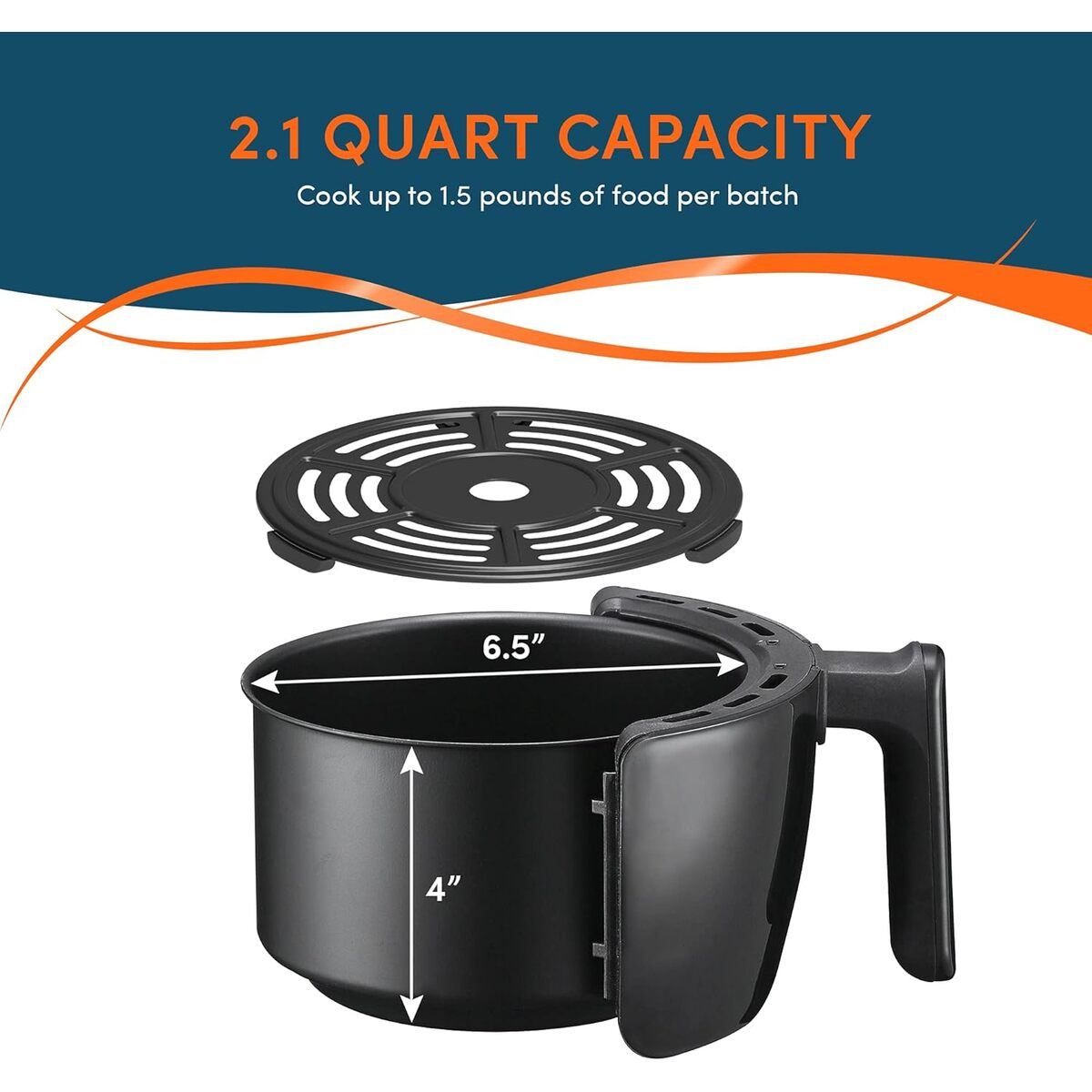 Elite Gourmet 2.1 Quart Air Fryer