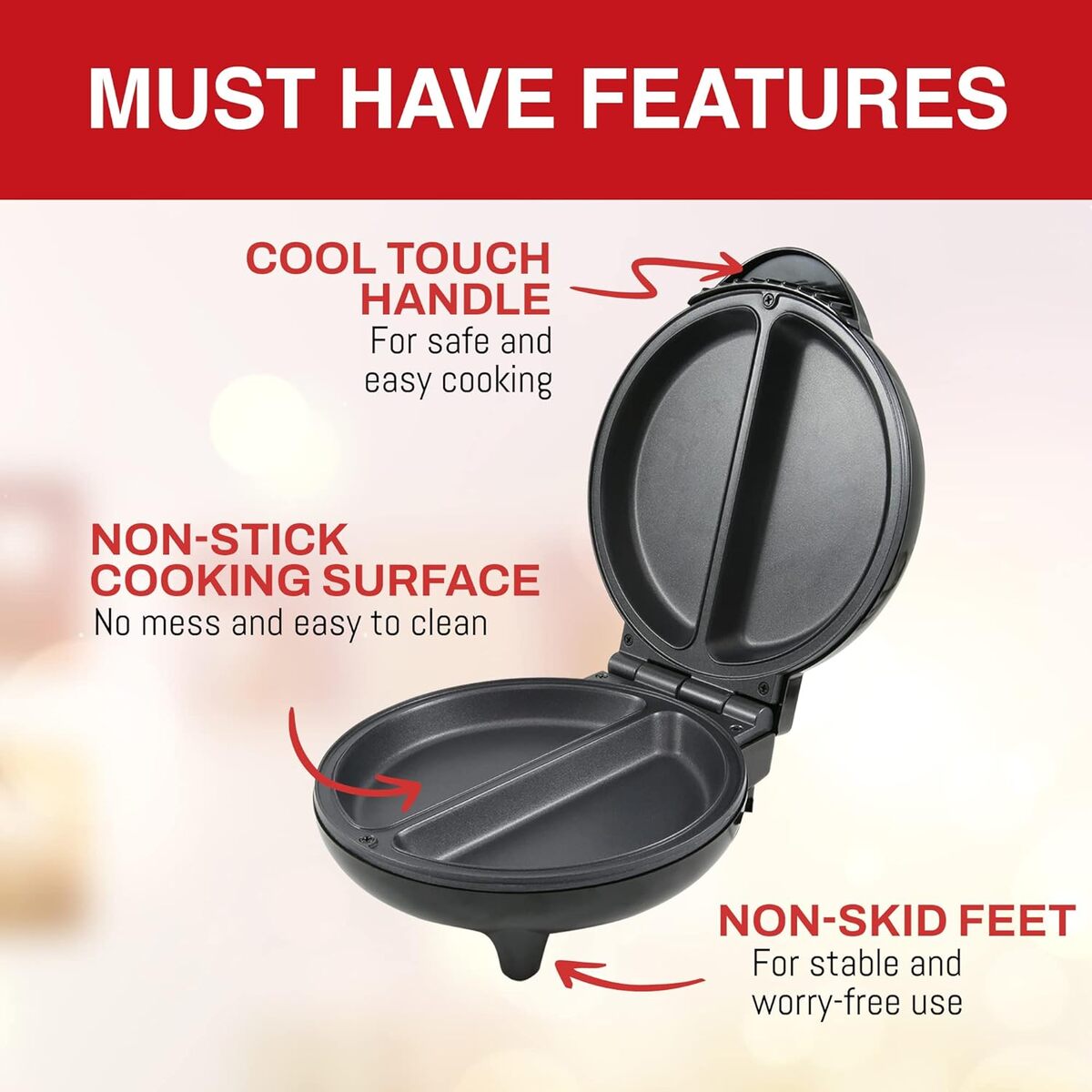 Elite Gourmet 6.5" Omelet Maker