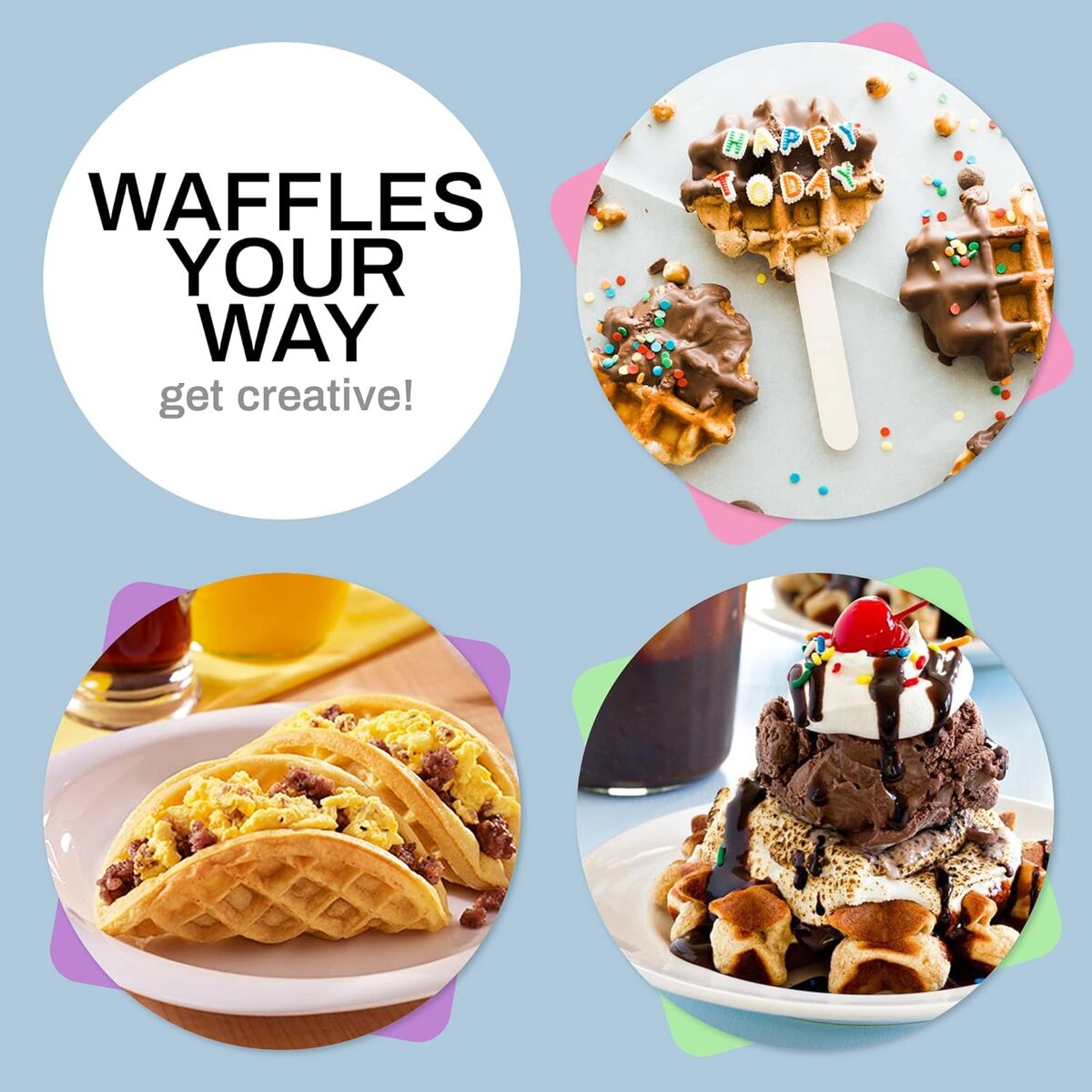 Elite Gourmet Mini Waffle Maker