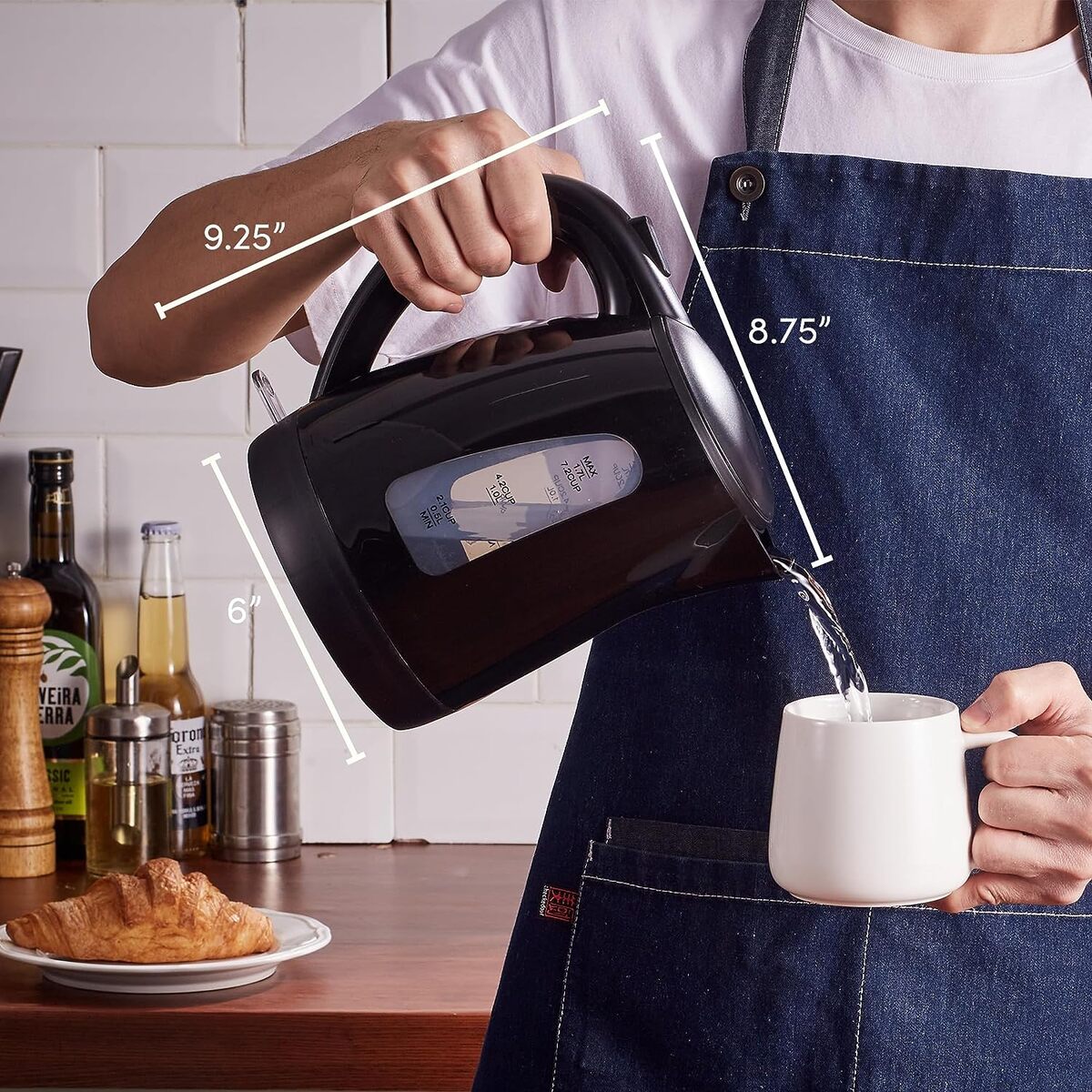 Elite Gourmet 1.7 Liter Cordless Plastic Water Kettle