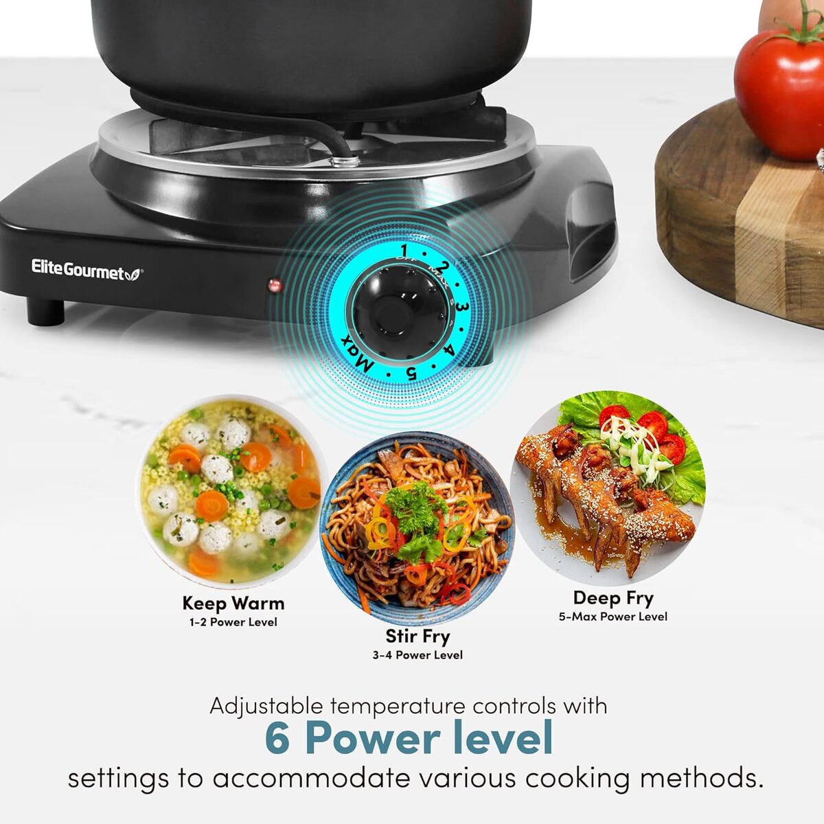 Elite Gourmet Single Burner Coil Hot Plate