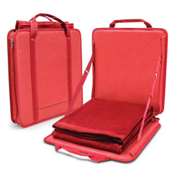 Portable Stadium Seat & Blanket Set