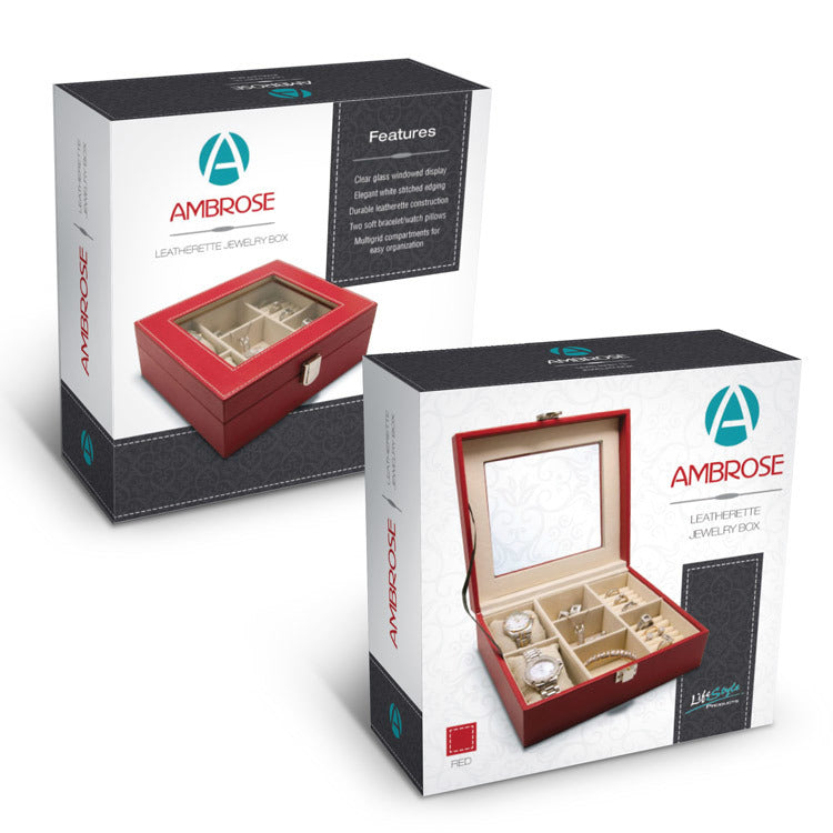 Ambrose Leatherette Jewelry Box