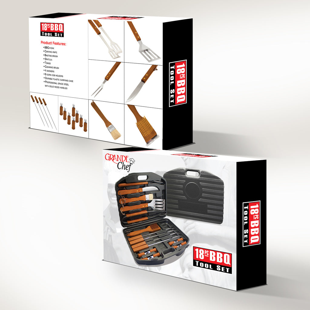 Grande Chef 18 pc BBQ Tool Set