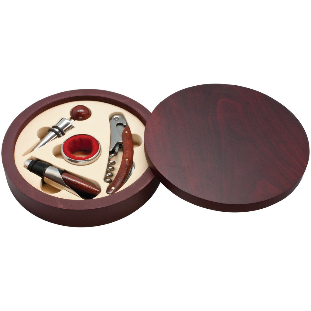 Montalcino Round 4 pc Wine Tool Set