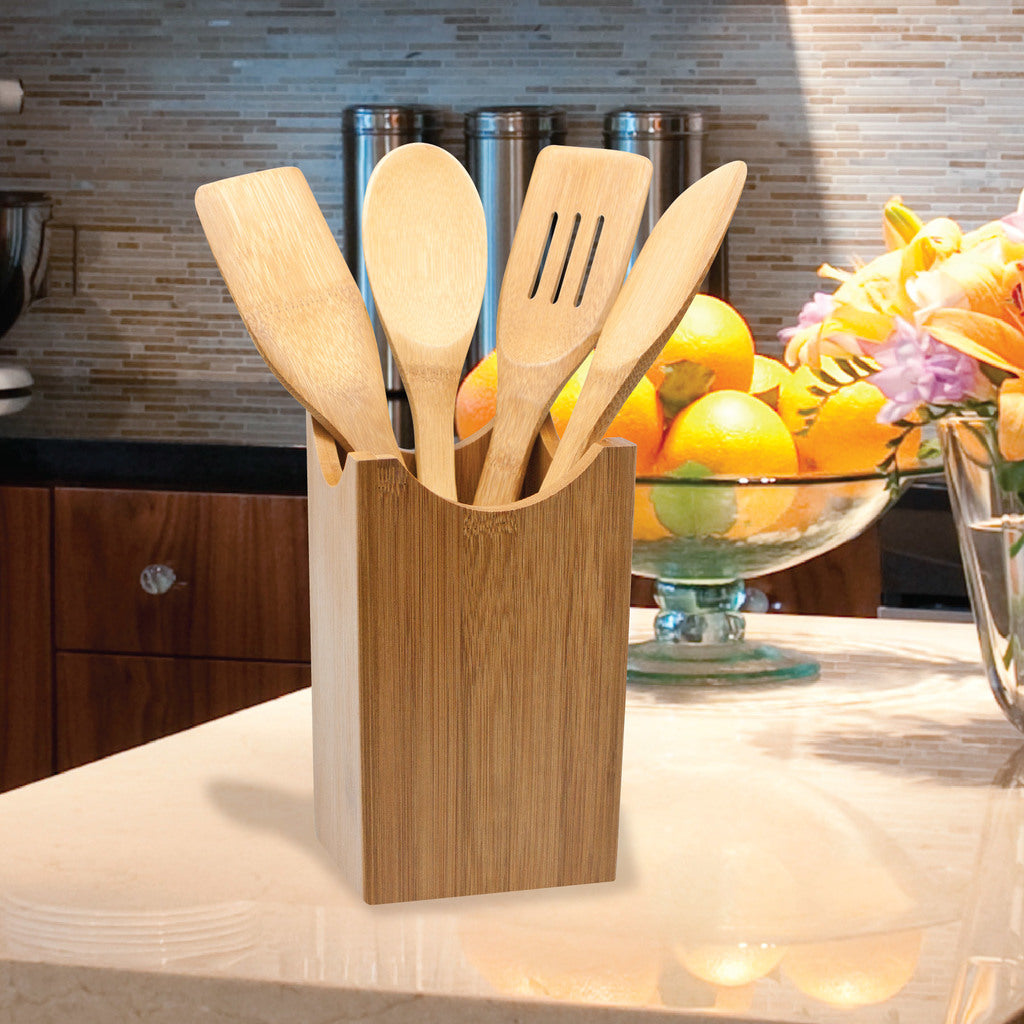 Grande Chef 5 pc Bamboo Utensil Set