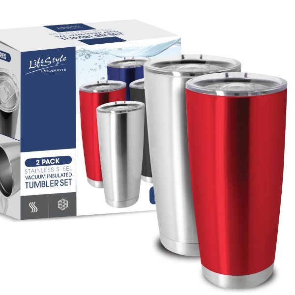 LifeStyle Products 2 Pack Monterey 22 oz Vacuum Tumbler