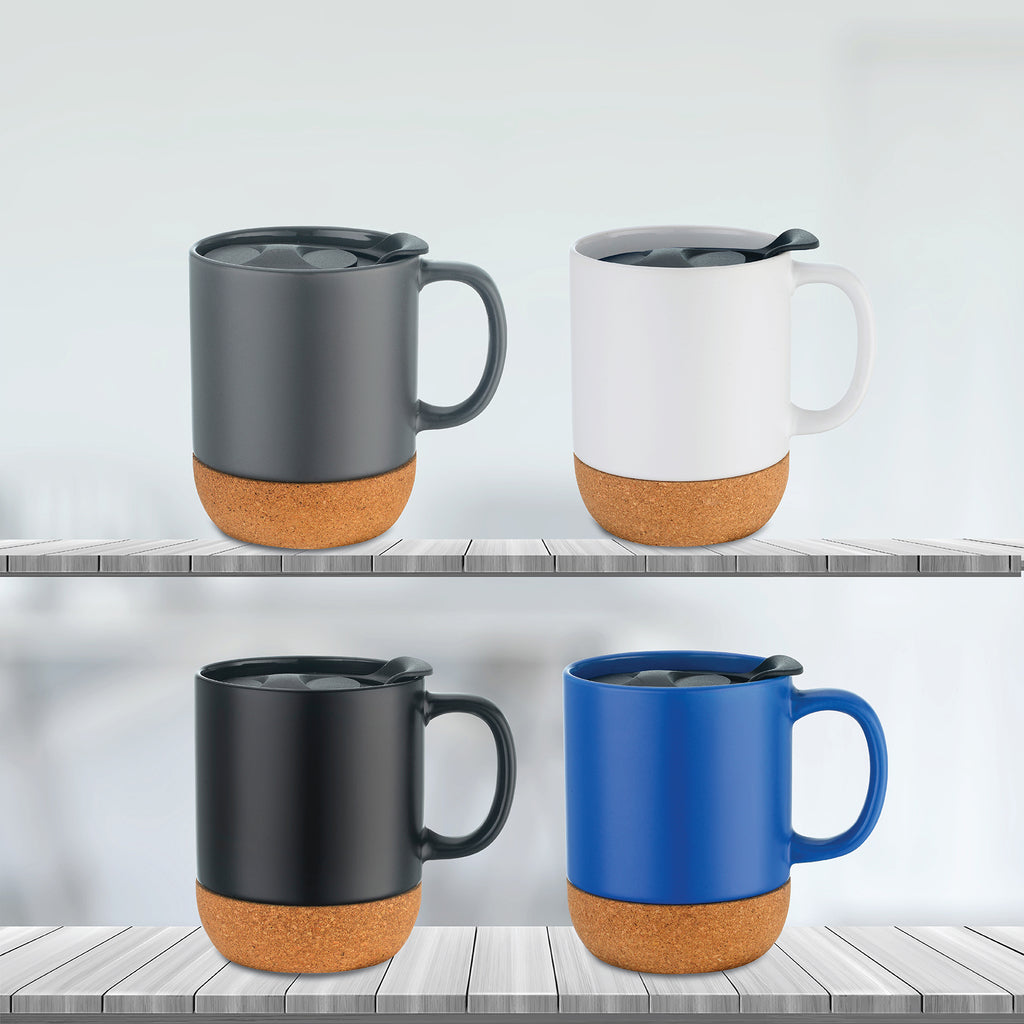Yarra 12 oz Ceramic Mug with Cork Base