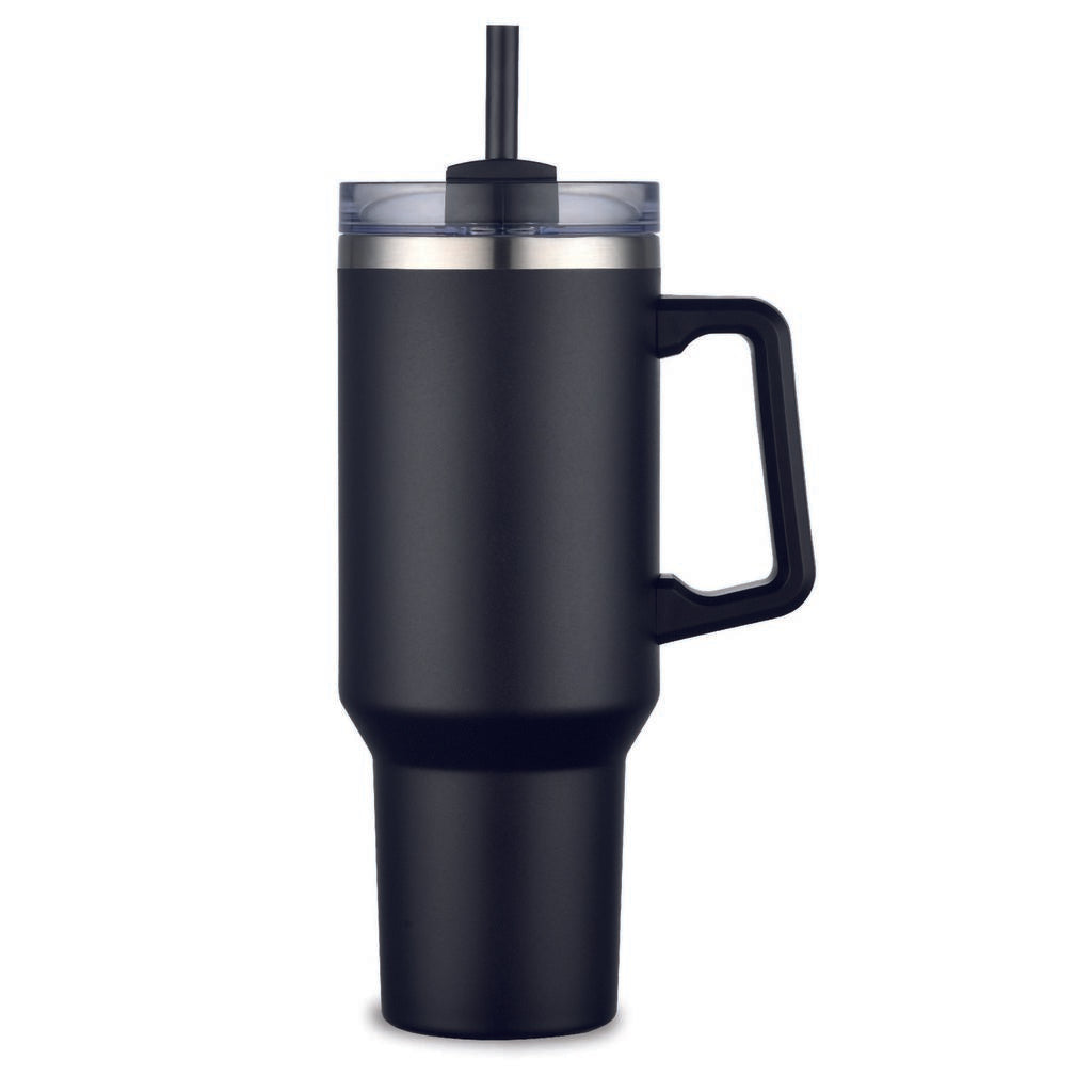 The Hidrator 40 oz Stainless Steel Travel Mug with Handle and Straw
