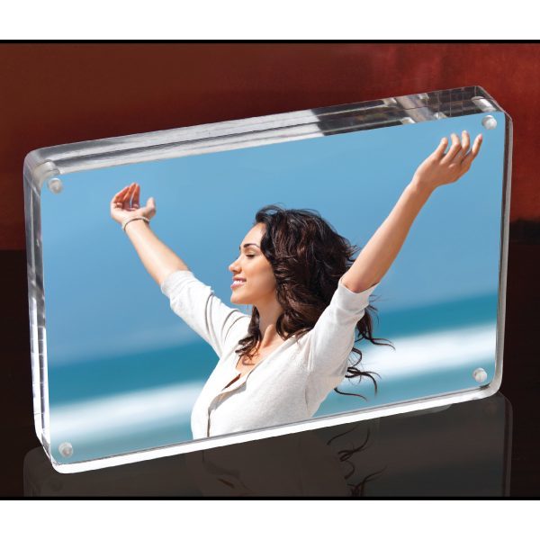 LifeStyle Products 4X6 Two Sided Acrylic Photo Frame