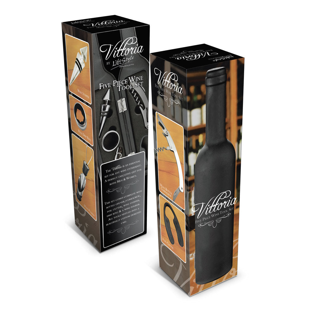 Mainz 5 pc Wine Bottle Tool Set