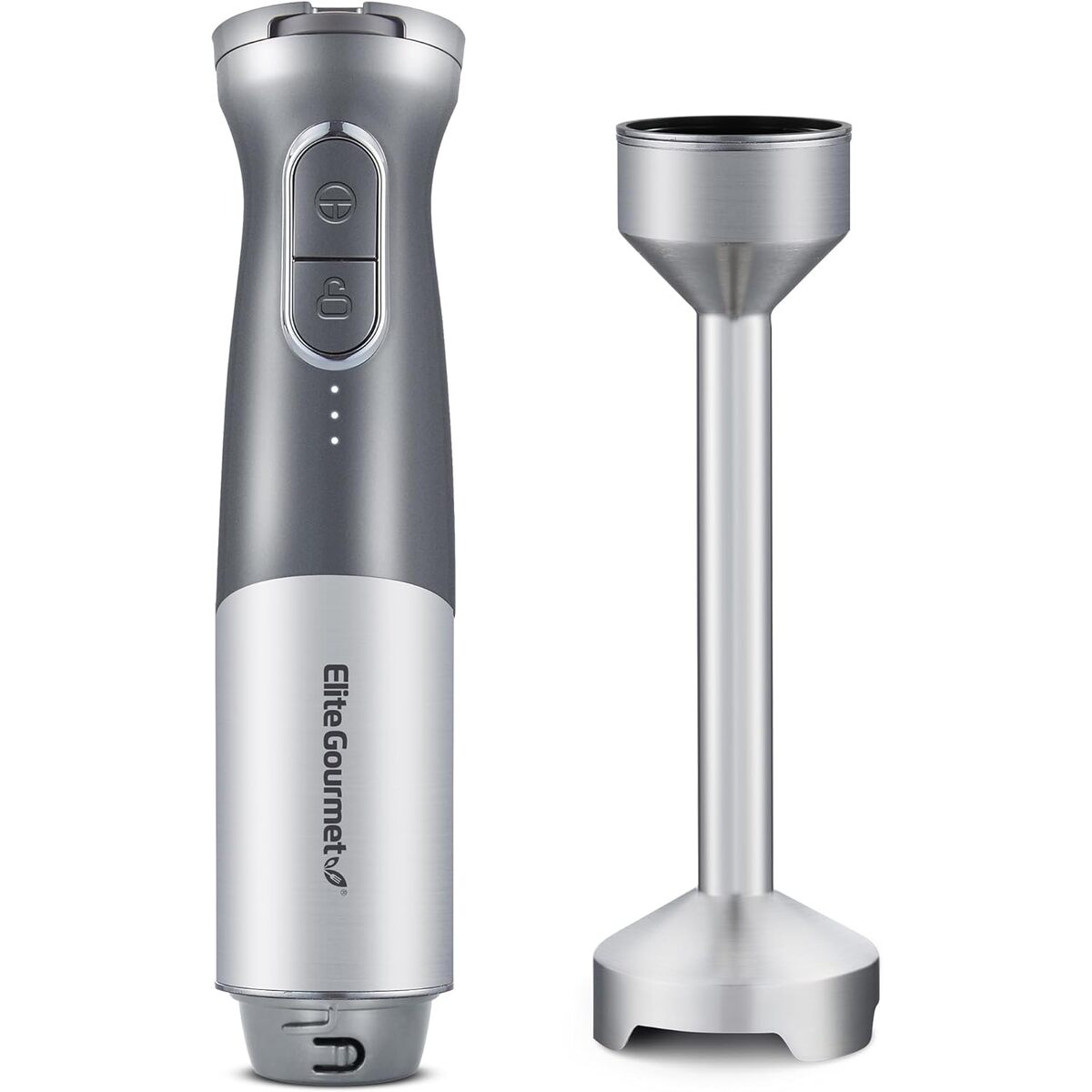 Elite Gourmet Variable Speed Cordless Hand Blender with Charger