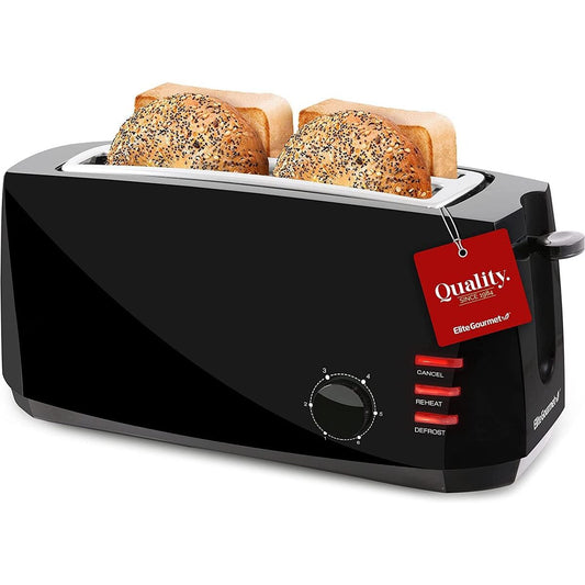 Elite Gourmet 4 Slice Long Slot Toaster