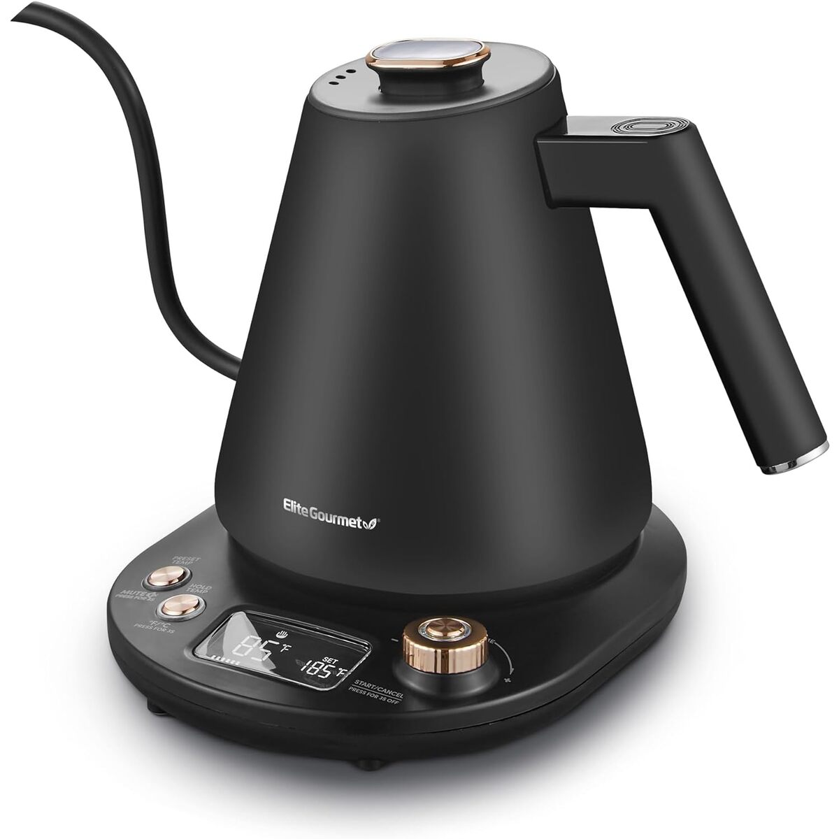 Elite Gourmet 1 Liter Gooseneck Digital Kettle