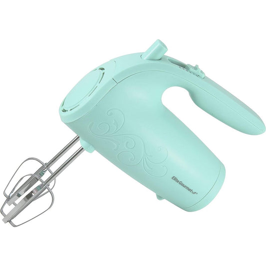 Elite Gourmet 150W 5 Speed Hand Mixer with Holder