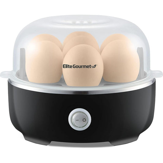 Elite Gourmet 7 Egg Cooker, No Buzzer, Egg Rack Only