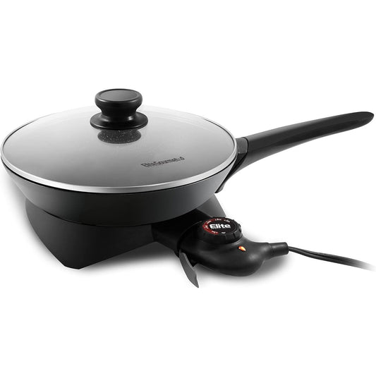 Elite Gourmet 10.5" Electric Fry Pan Skillet, Dishwasher Safe