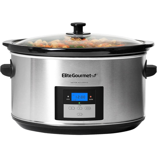 Elite Gourmet 8.5 Quart Digital Slow Cooker