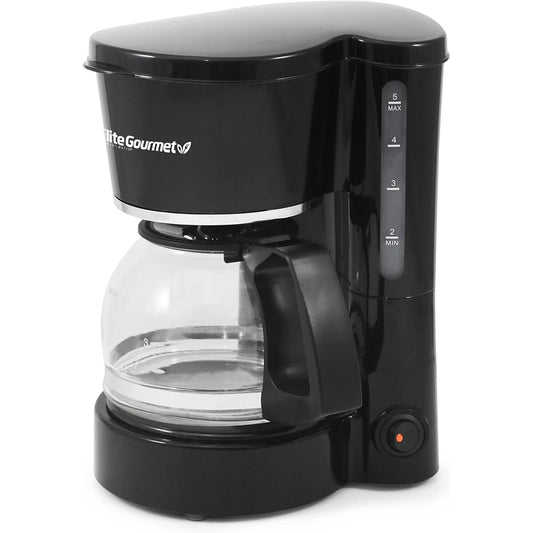 Elite Gourmet 5 cup Coffeemaker with Pause & Serve