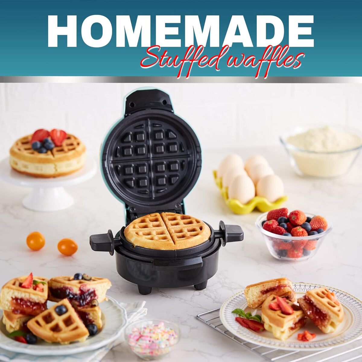 Elite Gourmet Stuffed Waffle Maker