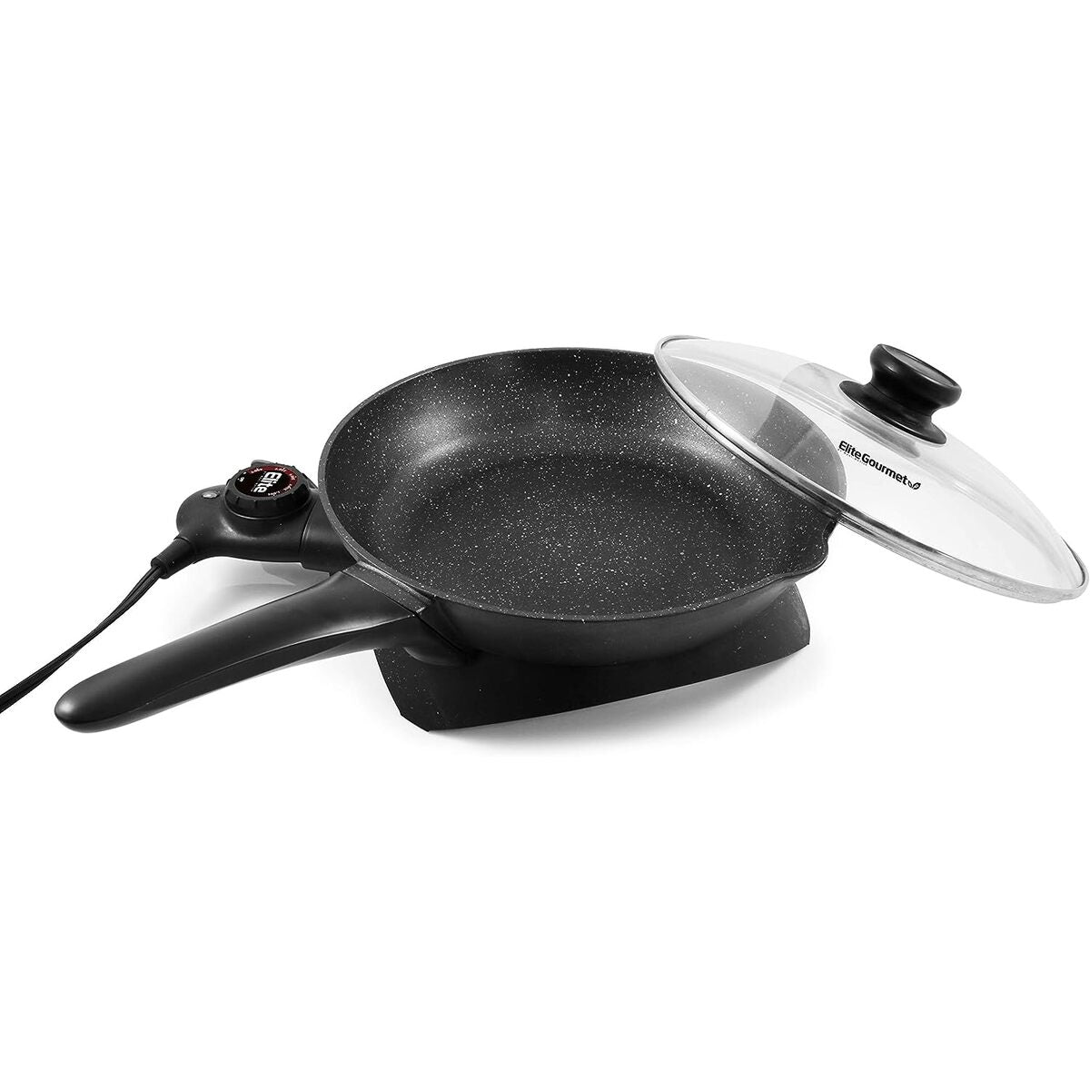 Elite Gourmet 10.5" Electric Fry Pan Skillet, Dishwasher Safe