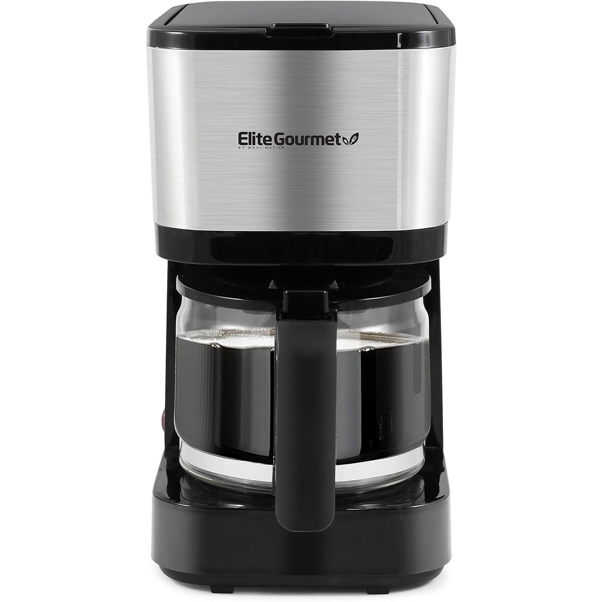 Elite Gourmet 5 Cup Stainless Steel Coffee Maker with Pause & Serve