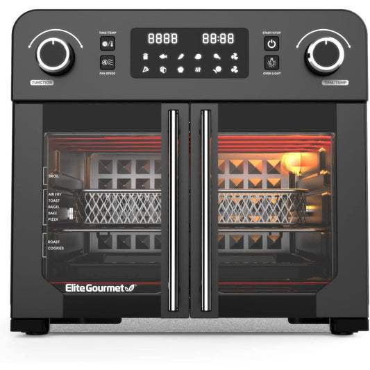 Elite Gourmet 23 Liter Digital French Door Air Fryer Oven