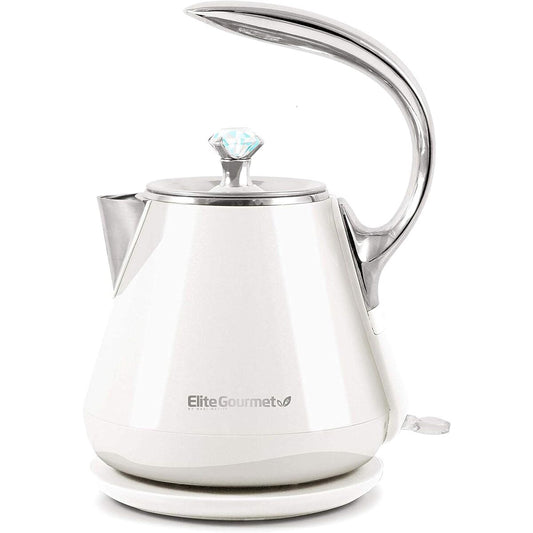 Elite Gourmet 1.2L Cool Touch Electric Kettle with Diamond Accents