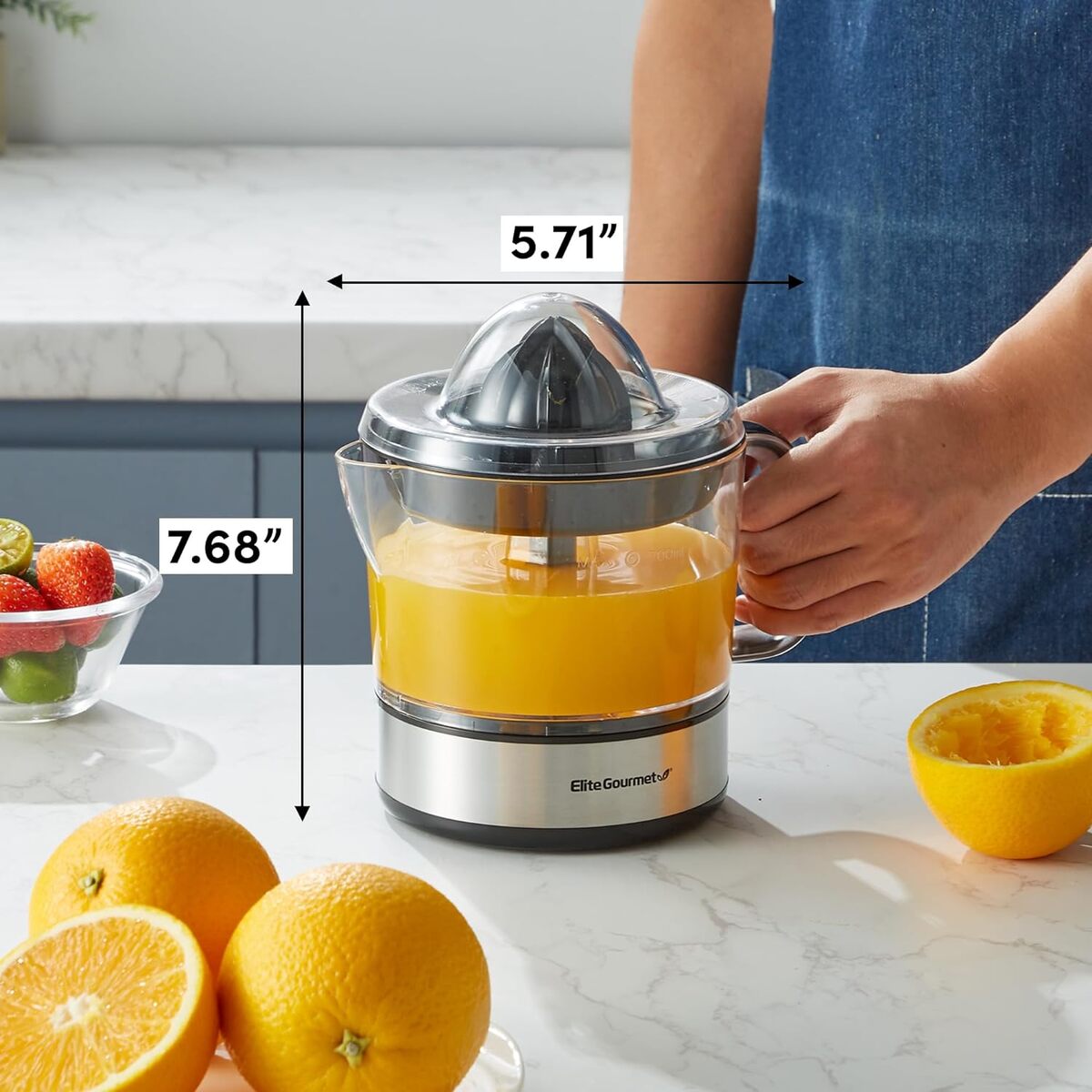 Elite Gourmet 0.7 Liter Citrus Juicer