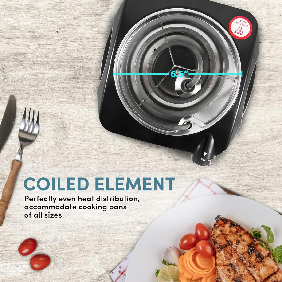 Elite Gourmet Single Burner Coil Hot Plate
