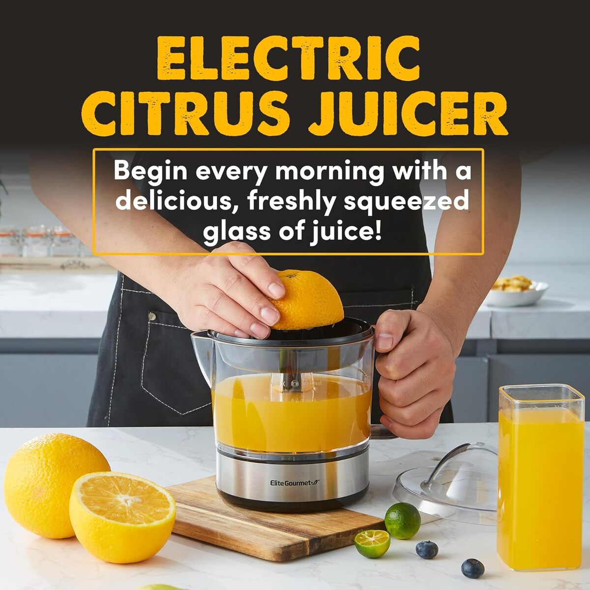 Elite Gourmet 0.7 Liter Citrus Juicer