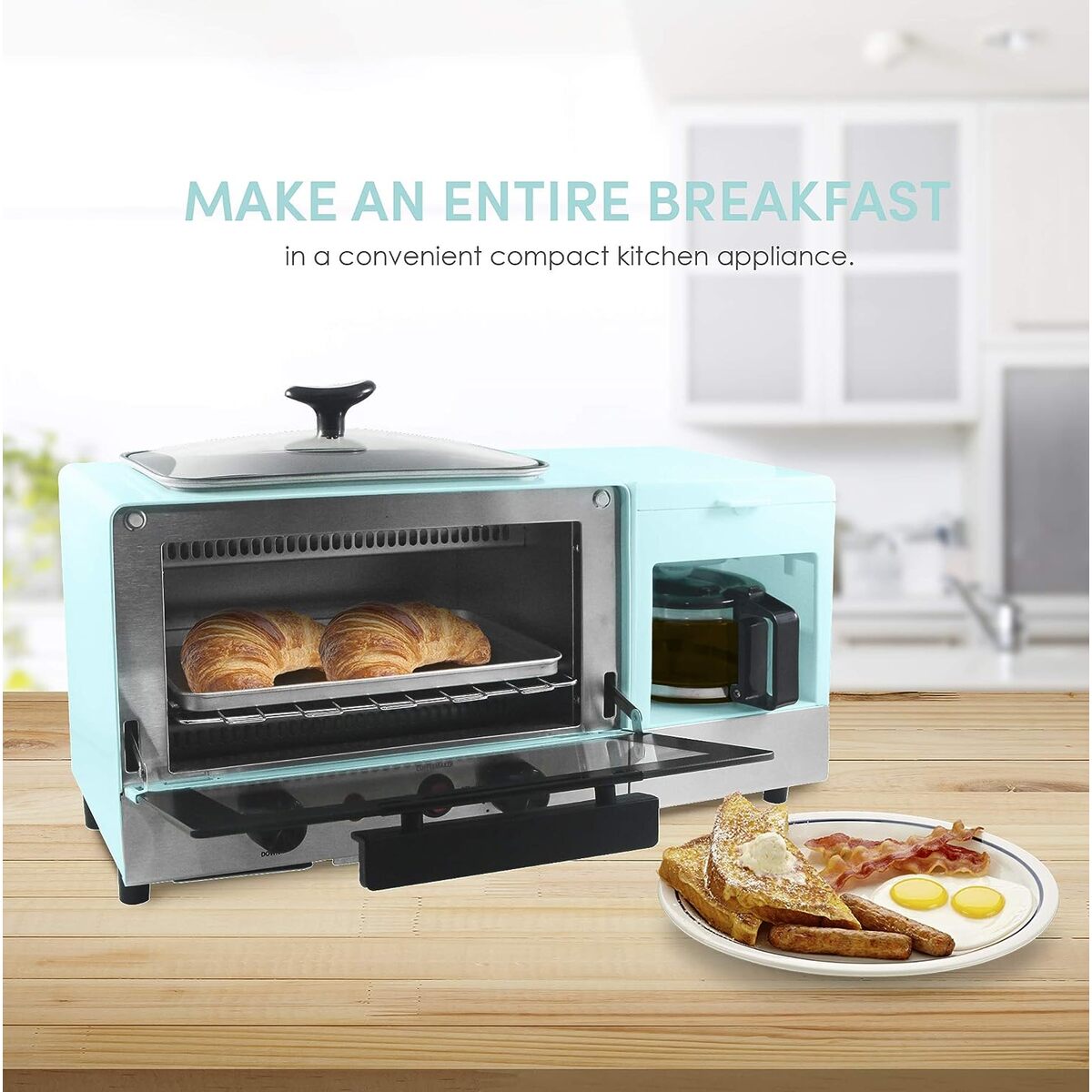 Elite Gourmet 3 in 1 Deluxe Breakfast Station