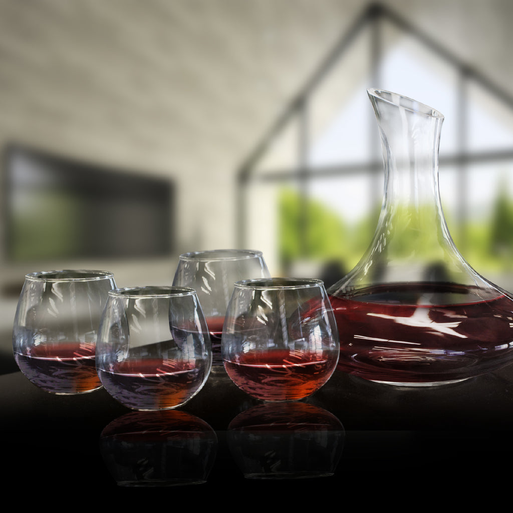 LifeStyle Products 5 pc Wine Decanter Set