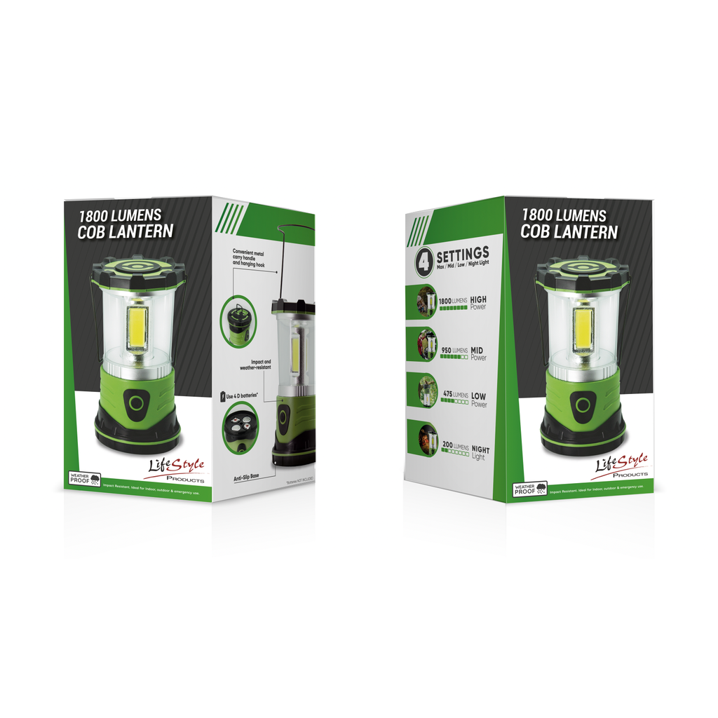 LifeStyle Products Super Bright COB Lantern