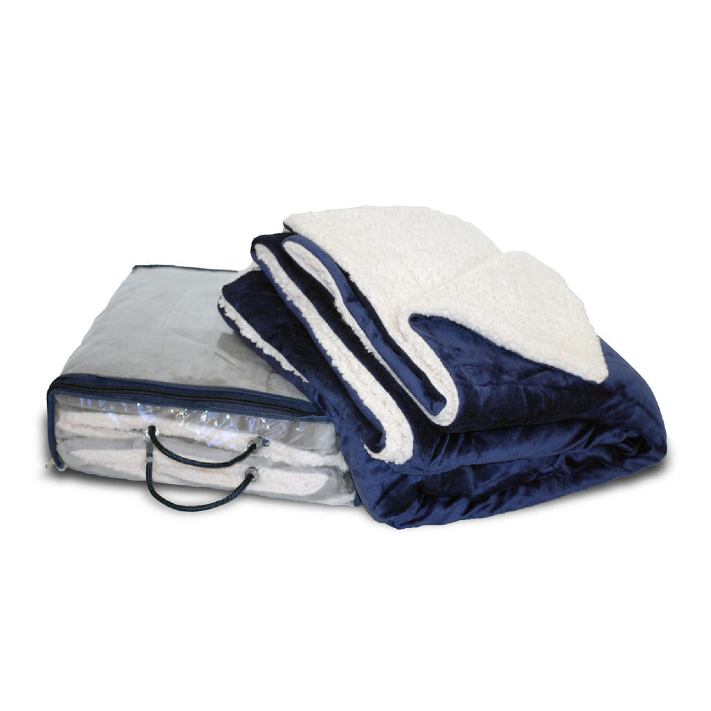 Sutterwood Deluxe Micro Mink Sherpa Blanket