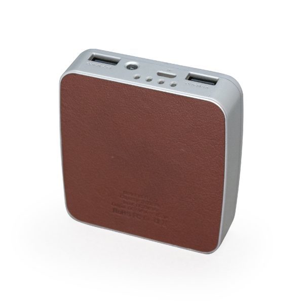 Portable Leather Power Bank