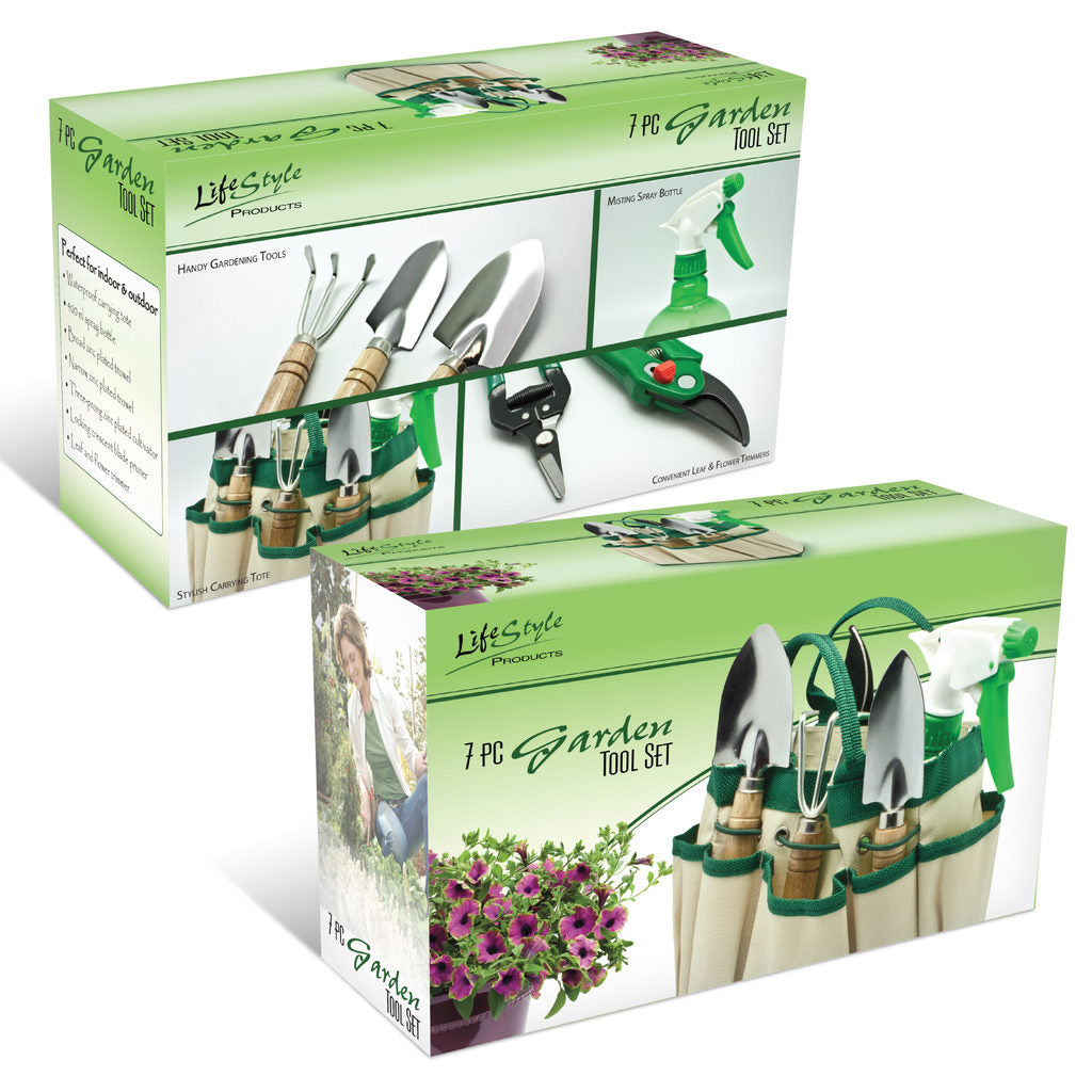 7 piece garden tool set LifeStyle Products 7 pc Indoor Garden Tool Set – Velocity Deals