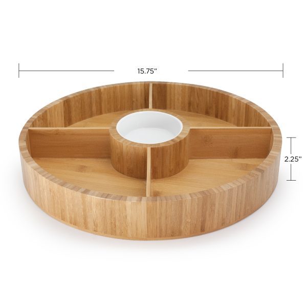 Grande Chef Large 2 pc Bamboo Serving Tray