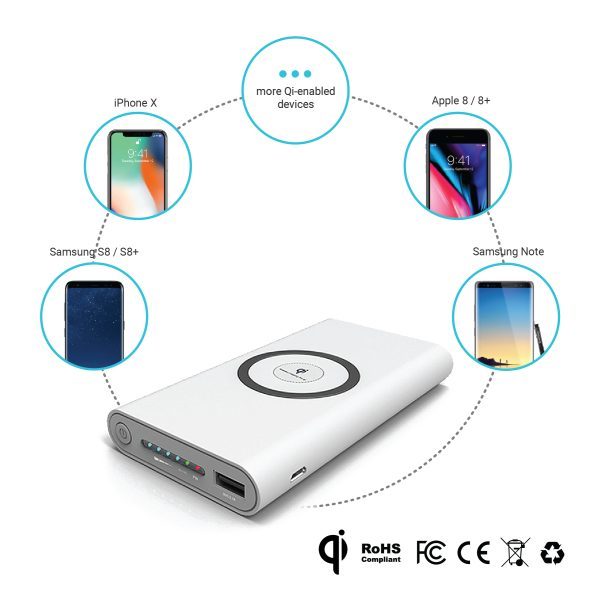 Portable Wireless Qi Power Bank
