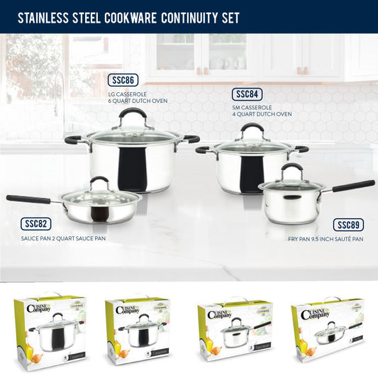 Stainless Steel Cookware Continuity Set