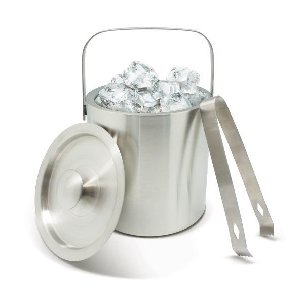 LifeStyle Products Barrington Stainless Steel Ice Bucket Set