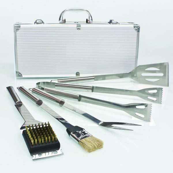 Grande Chef Deluxe 5 pc Stainless Steel BBQ Tool Set