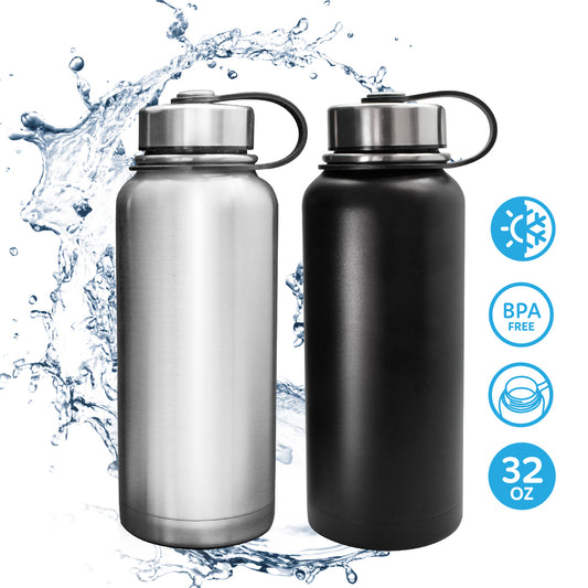LifeStyle Products 2 Pack 32 oz Stainless Steel Vacuum Bottle